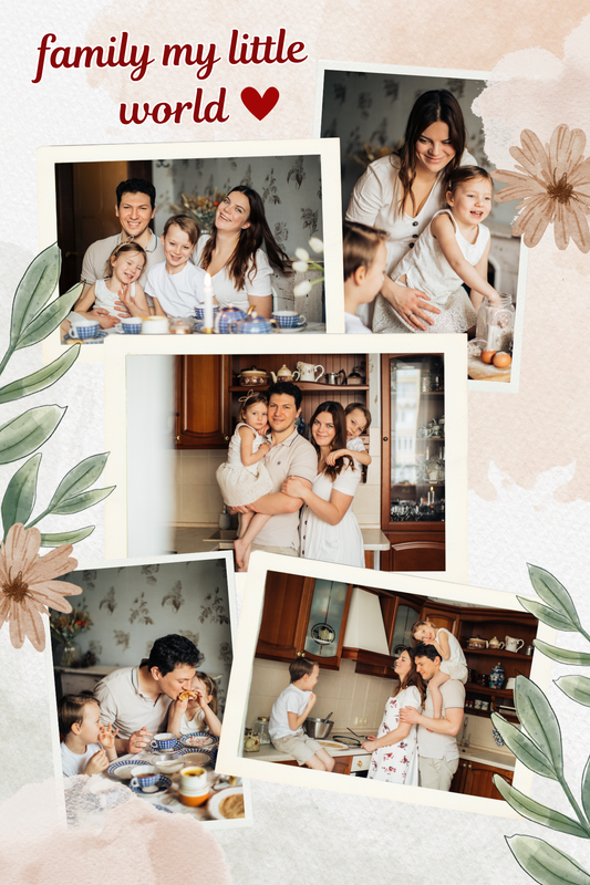 صورة معدن بتصميم عائلي