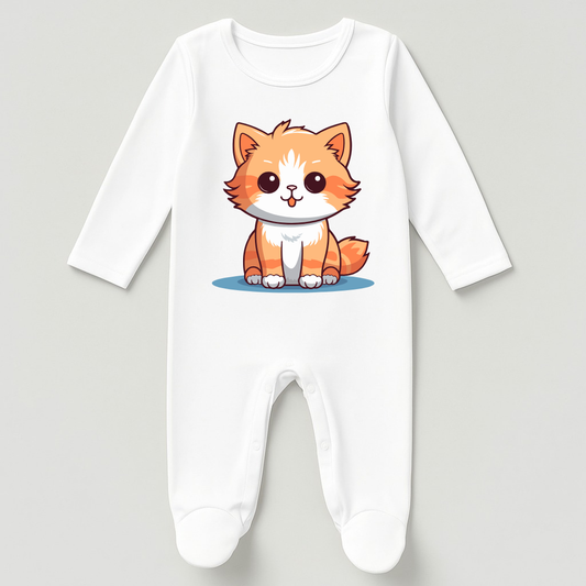 Baby Bodysuit Onesie, Cat