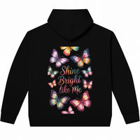 هودي Shine Bright Like Me تصميم عصري بطباعة مميزة