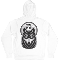 تصميم جريء بلمسة قوة Stay Real – هودي